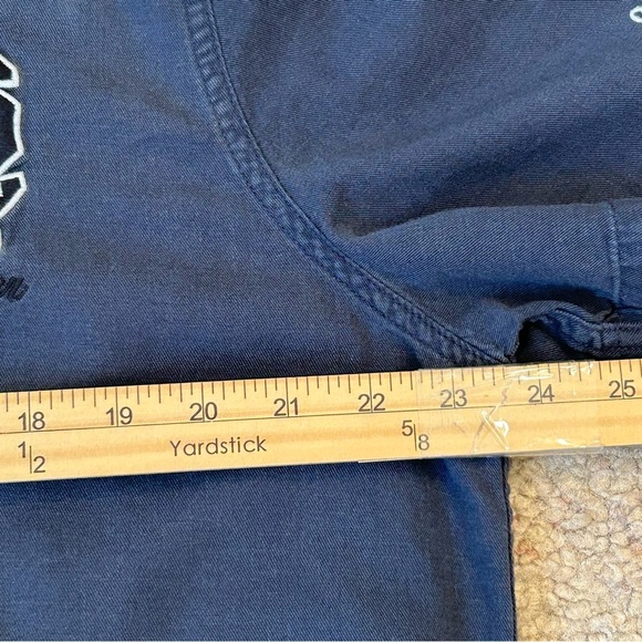 Hollister Relaxed Logo Baseball Shirt Navy Blue Men's Jersey Los Angeles Cali XL - Picture 5 of 8